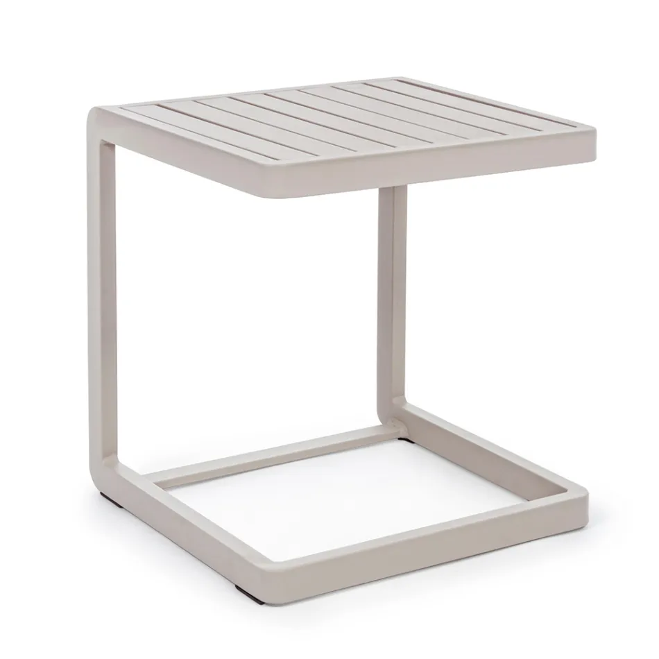 Trädgårdssoffbord i målat aluminium, Homemotion, 2 delar - Rodric Viadurini