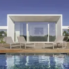 Trädgårdssoffbord i målat aluminium, Homemotion, 2 delar - Rodric Viadurini