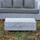 Trädgårdssoffbord i naturfiber från Kubù - Isildur Viadurini