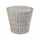 Trädgårdssoffbord i naturfiber från Kubù - Yokai Viadurini