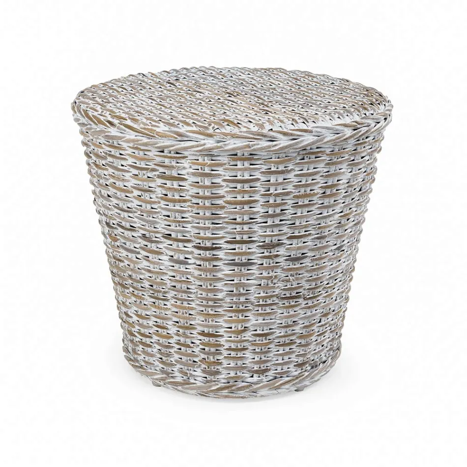 Trädgårdssoffbord i naturfiber från Kubù - Yokai Viadurini