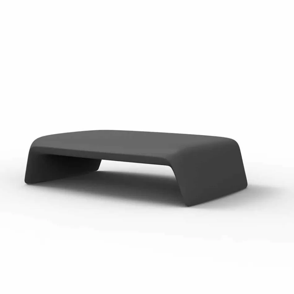 Blow by Vondom polyetylen trädgårdsbord, modern design Viadurini
