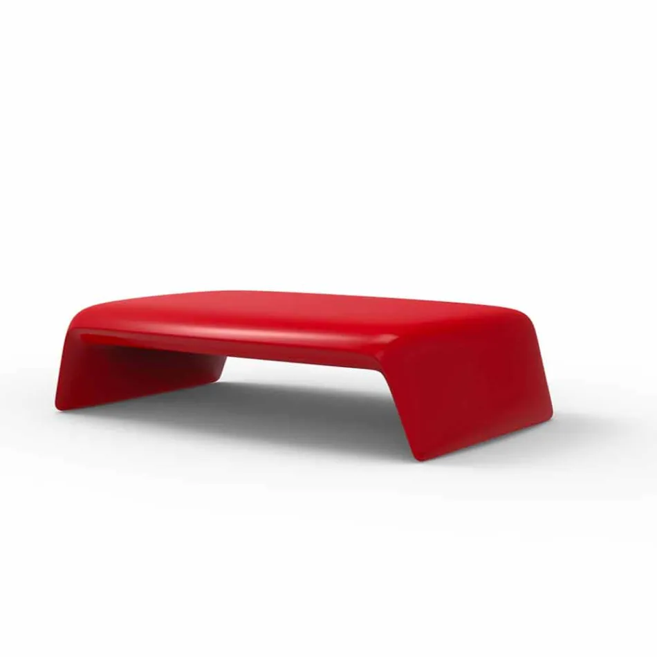 Blow by Vondom polyetylen trädgårdsbord, modern design Viadurini