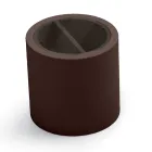 Trädgårdssoffbord i polyeten med behållare tillverkat i Italien - Stracco Viadurini