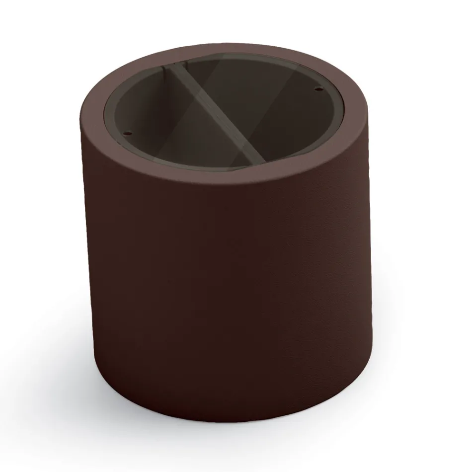 Trädgårdssoffbord i polyeten med behållare tillverkat i Italien - Stracco Viadurini