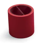 Trädgårdssoffbord i polyeten med behållare tillverkat i Italien - Stracco Viadurini