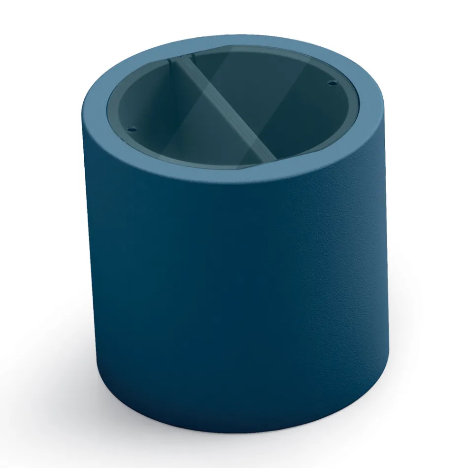 Trädgårdssoffbord i polyeten med behållare Tillverkat i Italien - Stracco Viadurini