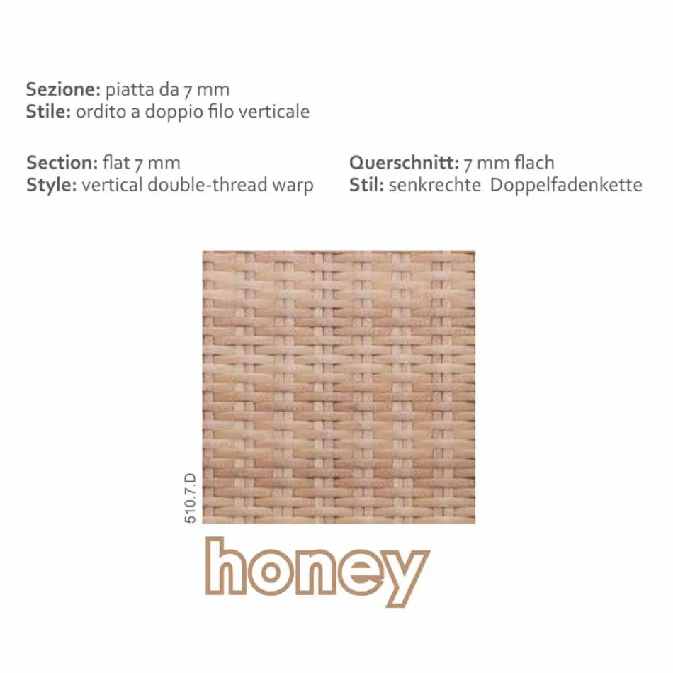 Coffee Garden polyeten honung handvävda Cooper Viadurini