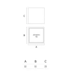 Ljust trädgårdssoffbord i vit polyeten Tillverkat i Italien - Derti Viadurini