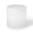 Ljust trädgårdssoffbord i vit polyeten Tillverkat i Italien - Derti Viadurini