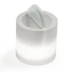 Ljust trädgårdssoffbord i vit polyeten Tillverkat i Italien - Trek Viadurini