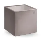 Square Garden soffbord i färgad polyeten Tillverkat i Italien - Noemi Viadurini