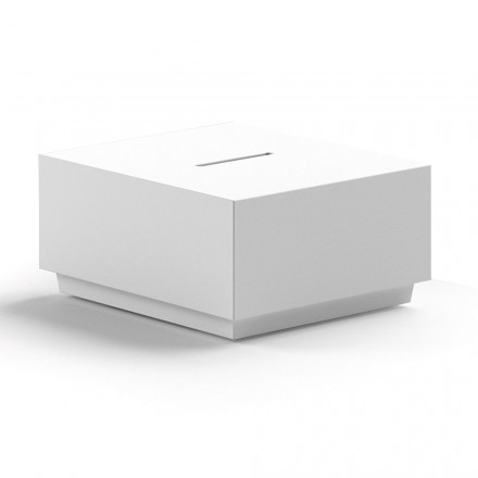 Square Garden soffbord i polyeten tillverkad i Italien - Macao Viadurini