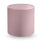 Runt trädgårdssoffbord i färgad polyeten Tillverkat i Italien - Noemi Viadurini