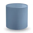 Runt trädgårdssoffbord i färgad polyeten Tillverkat i Italien - Noemi Viadurini