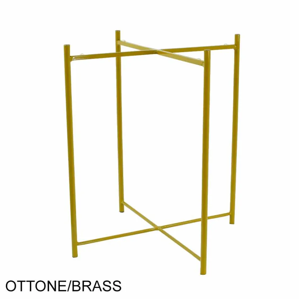 Soffbord inomhus eller utomhus med metallkonstruktion Tillverkad i Italien - Carim Viadurini