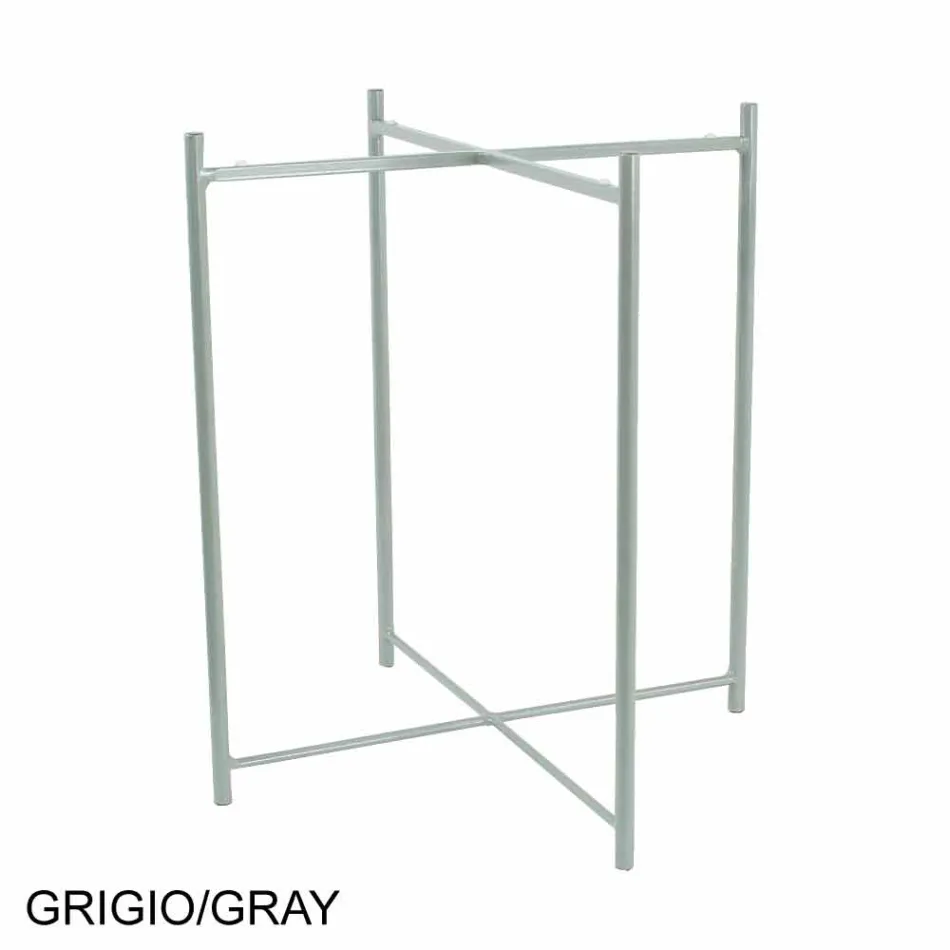 Soffbord inomhus eller utomhus med metallkonstruktion Tillverkad i Italien - Carim Viadurini