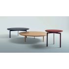 3 ben soffbord i stål och färgad träplatta - vackert Viadurini