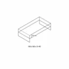 Bridge soffbord i extra klart glas Tillverkad i Italien - Tifrana Viadurini