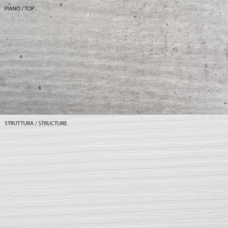 Soffbord med ekologisk träbehållare - Cripto Viadurini