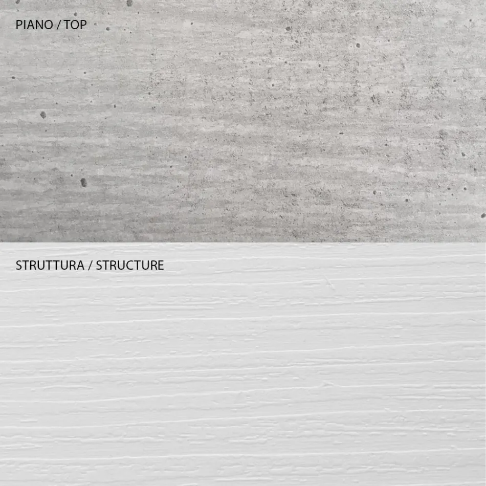 Soffbord med träbehållare - Scandio Viadurini