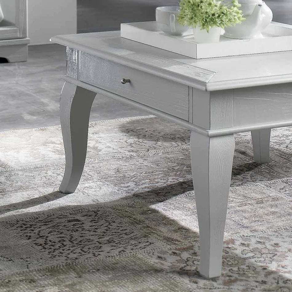 Soffbord med solida delar i Ay - ous och Linden Made in Italy - Era Viadurini