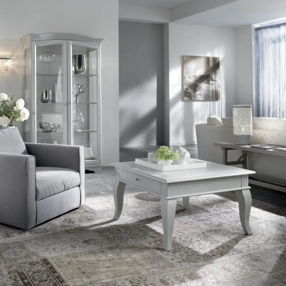 Soffbord med solida delar i Ay - ous och Linden Made in Italy - Era Viadurini