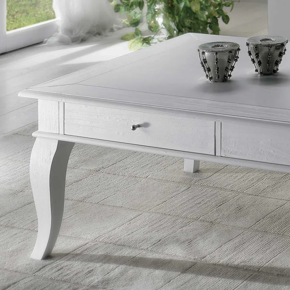 Soffbord med solida delar i Ay - ous och Linden Made in Italy - Era Viadurini