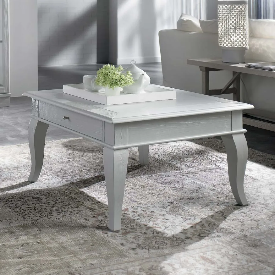 Soffbord med solida delar i Ay - ous och Linden Made in Italy - Era Viadurini