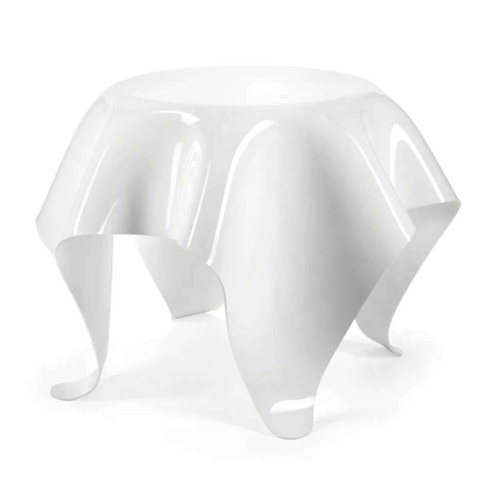 Soffbord med plexiglasskiva och underrede Tillverkat i Italien - Brento Viadurini