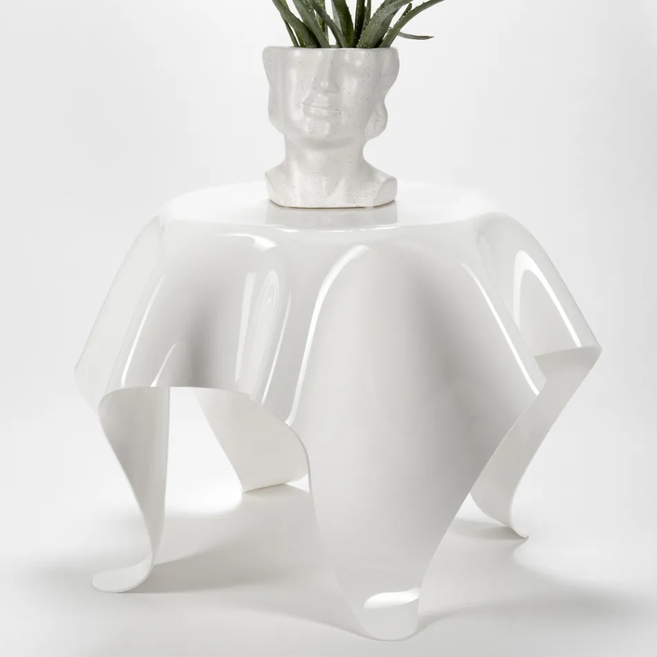 Soffbord med plexiglasskiva och underrede Tillverkat i Italien - Brento Viadurini