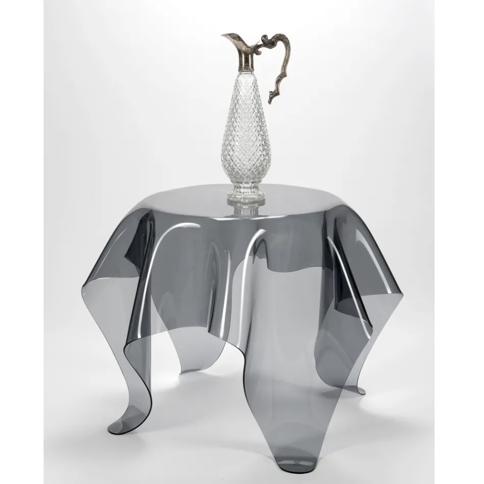 Soffbord med plexiglasskiva och underrede Tillverkat i Italien - Brento Viadurini