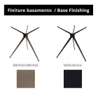 Soffbord med rund skiva i stengods i porslin Made in Italy - Siste Viadurini