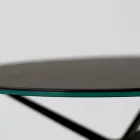 Soffbord med rund skiva i stengods i porslin Made in Italy - Siste Viadurini