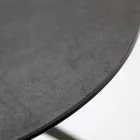 Soffbord med rund skiva i stengods i porslin Made in Italy - Siste Viadurini