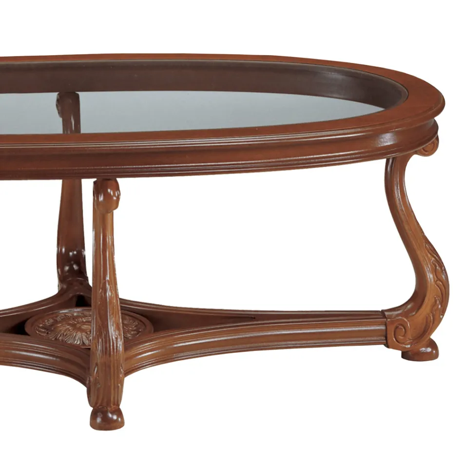 Soffbord med glasskiva Tillverkat i Italien - Sedna Viadurini