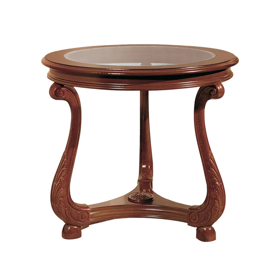 Soffbord med glasskiva Tillverkat i Italien - Sedna Viadurini