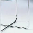 Soffbord med rund glasskiva tillverkad i Italien - Costanza Viadurini