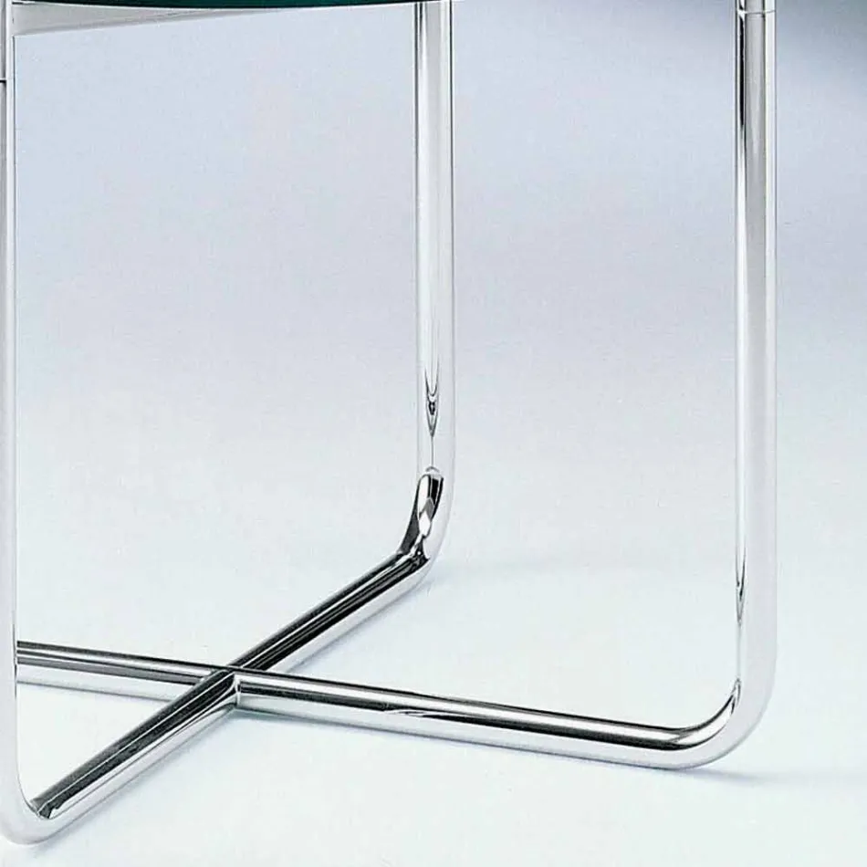 Soffbord med rund glasskiva tillverkad i Italien - Costanza Viadurini