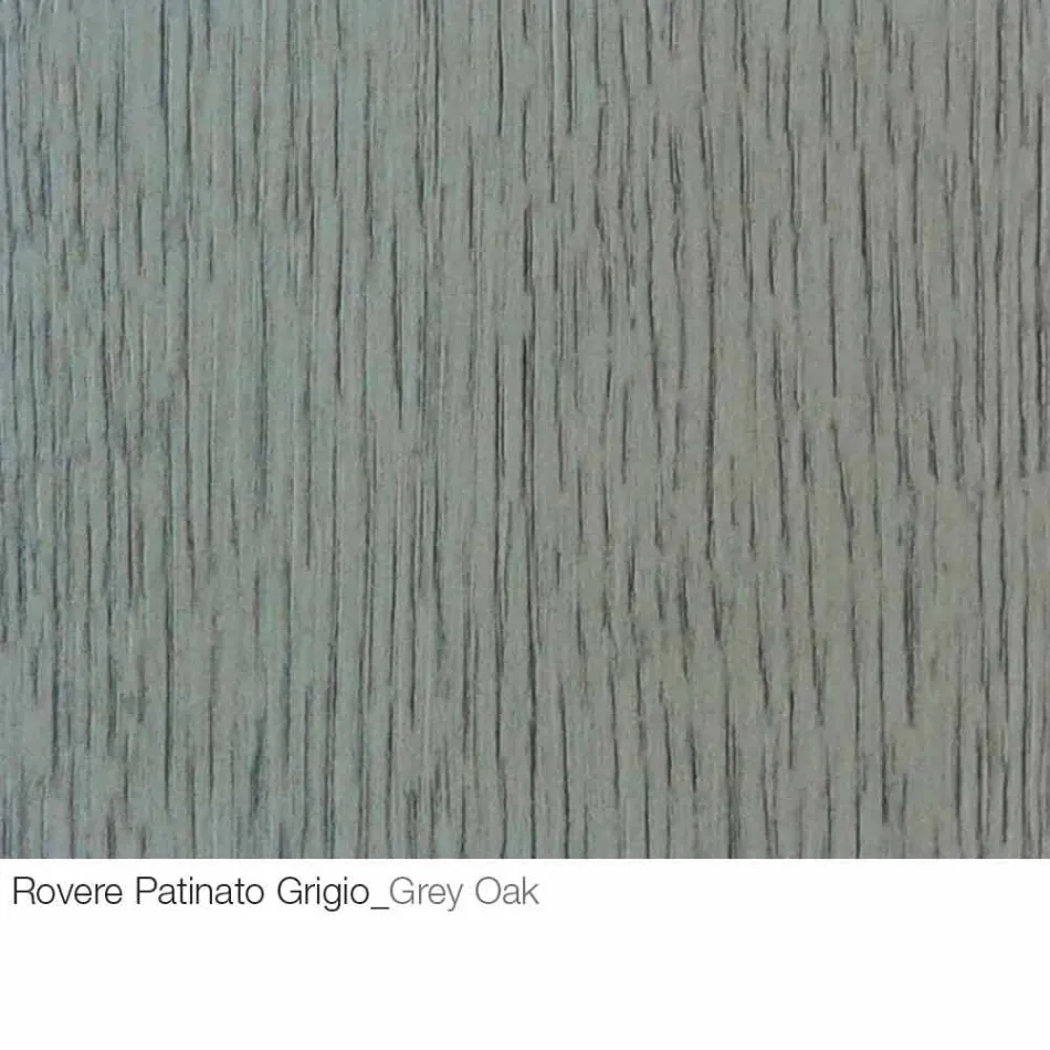 Soffbord med rund träskiva tillverkad i Italien - Montebianco Viadurini