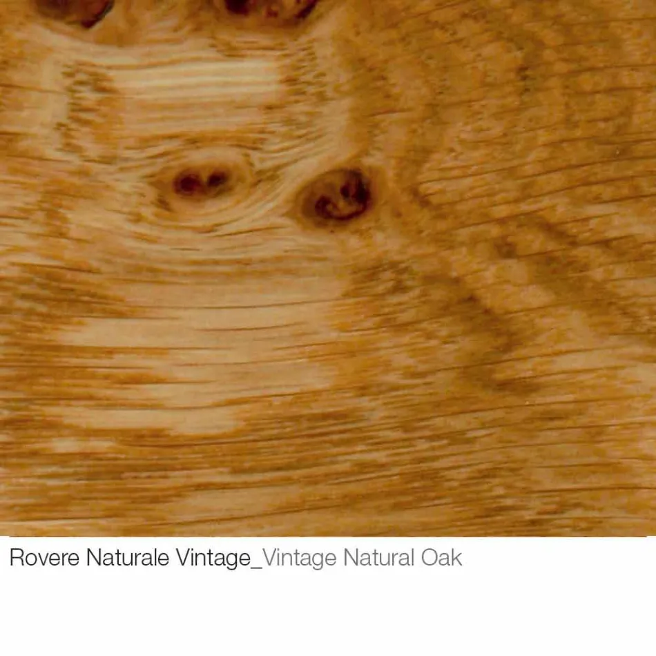 Soffbord med rund träskiva tillverkad i Italien - Montebianco Viadurini