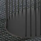 Soffbord med rund träskiva tillverkad i Italien - Montebianco Viadurini