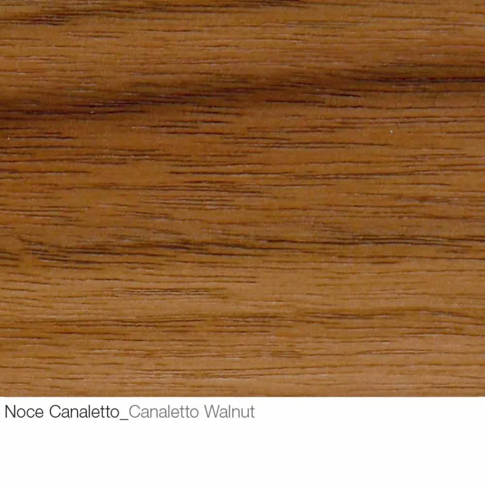 Soffbord med rund träskiva tillverkad i Italien - Montebianco Viadurini