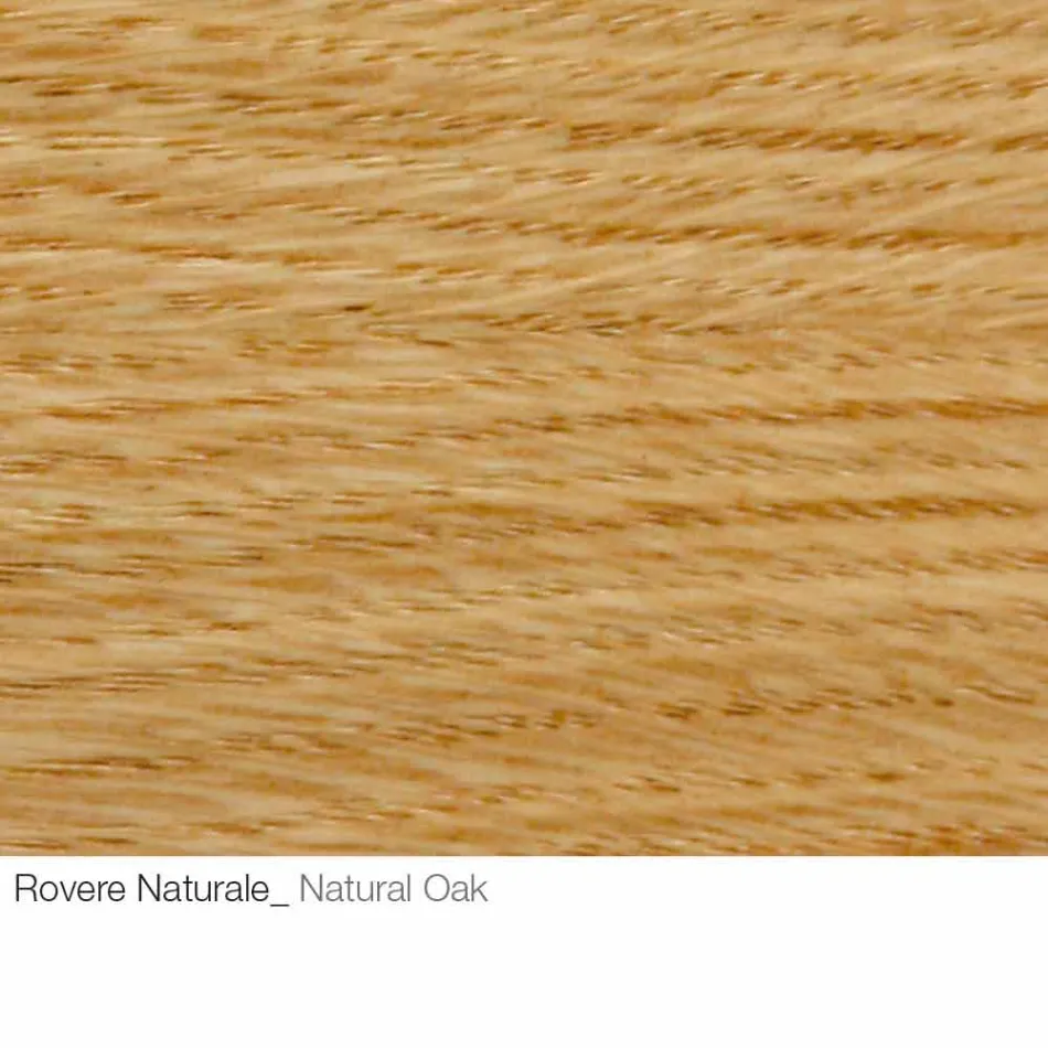 Soffbord med rund träskiva tillverkad i Italien - Montebianco Viadurini