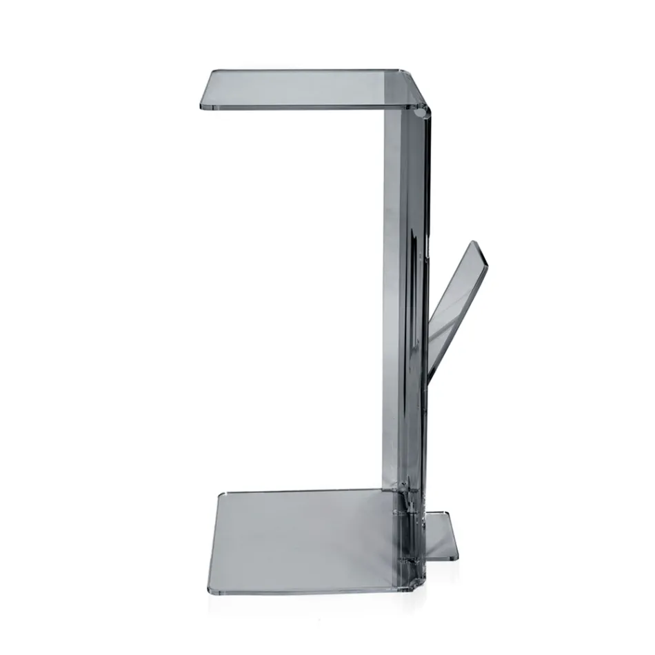 Soffbord med tidningsställ i plexiglas Tillverkat i Italien - Belle Viadurini