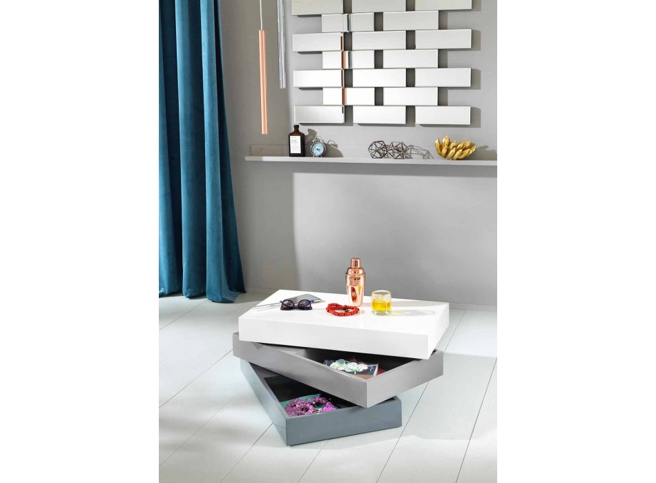 Sofabordbehållare för modern design i Mdf - Tiziana Viadurini