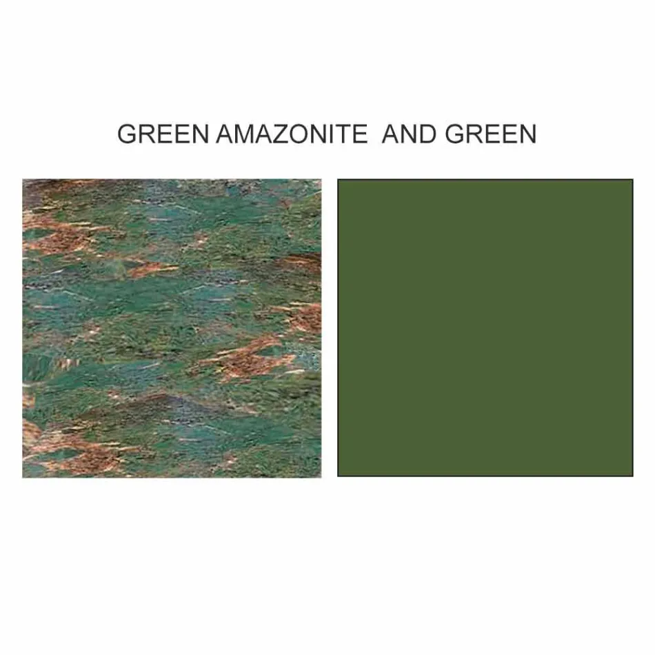 Design Soffbord med 2 runda toppar i Gres Made in Italy - Stockholm Viadurini