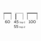 Design Soffbord med 2 runda toppar i Gres Made in Italy - Stockholm Viadurini