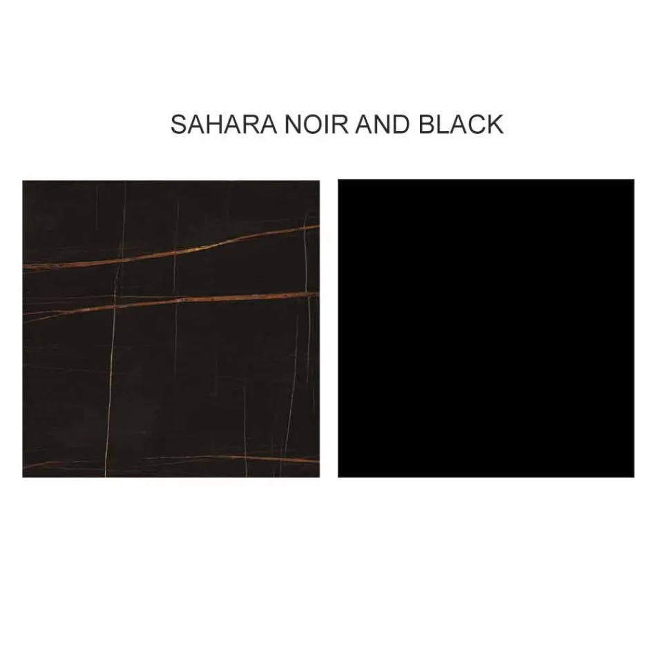 Design Soffbord med 2 runda toppar i Gres Made in Italy - Stockholm Viadurini