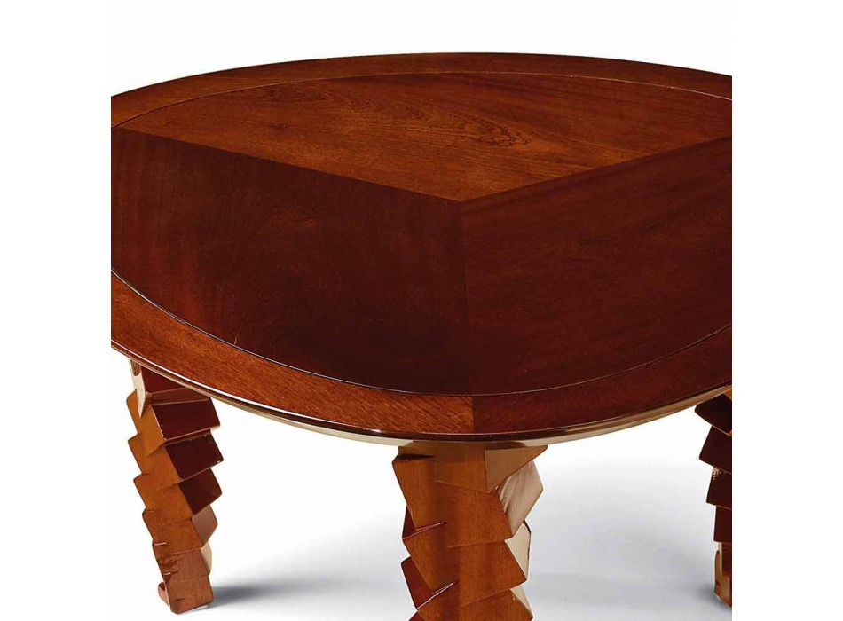 Soffbord modern design i trä, tillverkade i Italien, Loris Viadurini